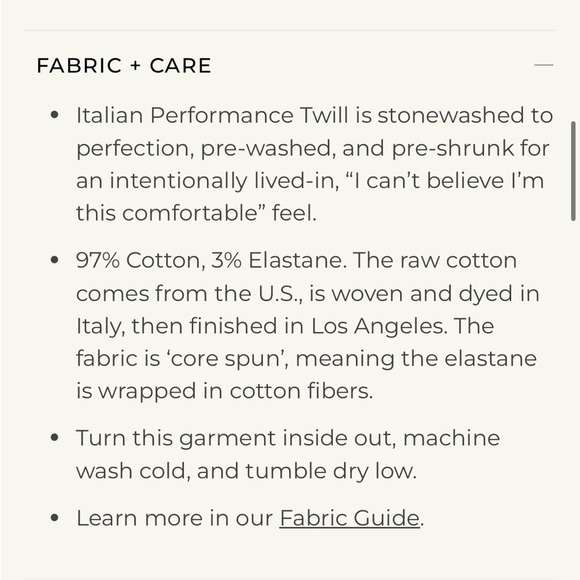 Frank & Eileen Westport Wide Leg Chino - Picture 5 of 5